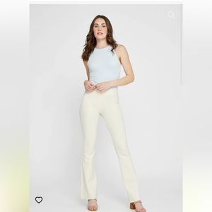 Creme Twill Classic Dress Pant Yoga Pant | Bootcut sz L